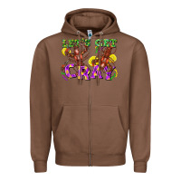 Chestnut Let's get cray Zipper Hoodie - FaDigitalArtStudio