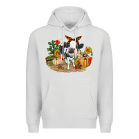 Dove Grey Fall baby cow Premium Hoodie - RanaPortraitStore