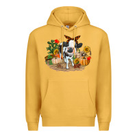 Mustard Fall baby cow Premium Hoodie - RanaPortraitStore