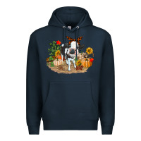 Navy Fall baby cow Premium Hoodie - RanaPortraitStore