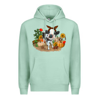 Seafoam Fall baby cow Premium Hoodie - RanaPortraitStore