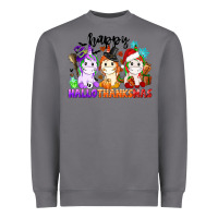 Storm happy hallothanksmas unicorn Heavyweight Sweatshirt - CowGirlArtShop