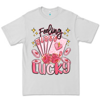 Dove Grey feeling lucky Premium Tee - MaliasSmallBusiness