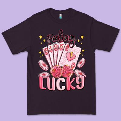 Feeling Lucky Premium Tee Designed By Maliassmallbusiness