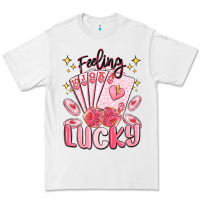 White feeling lucky Premium Tee - MaliasSmallBusiness