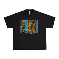 Black Aztec Leopard Glitter Brushstrokes Urban Heavy Tee - Bettercallsaul