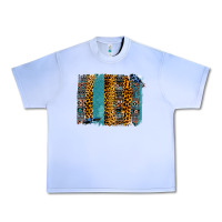 Grape Ice Aztec Leopard Glitter Brushstrokes Urban Heavy Tee - Bettercallsaul