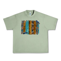 Oil Green Aztec Leopard Glitter Brushstrokes Urban Heavy Tee - Bettercallsaul