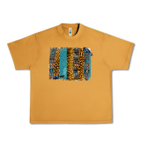 Peanut Butter Aztec Leopard Glitter Brushstrokes Urban Heavy Tee - Bettercallsaul
