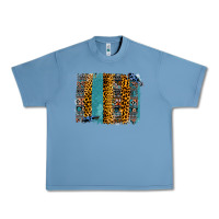 Pebble Blue Aztec Leopard Glitter Brushstrokes Urban Heavy Tee - Bettercallsaul