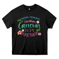 Black making memories vacation cancun 2024 together Heavy Core Tee - MaliasSmallBusiness
