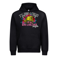 Black im just a woman who loves her firefighter Urban Hoodie - SublimationCraftShop