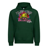 Forest Green im just a woman who loves her firefighter Urban Hoodie - SublimationCraftShop
