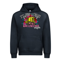 Navy im just a woman who loves her firefighter Urban Hoodie - SublimationCraftShop