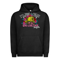 Pigment Black im just a woman who loves her firefighter Urban Hoodie - SublimationCraftShop