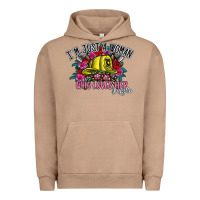 Pigment Burro im just a woman who loves her firefighter Urban Hoodie - SublimationCraftShop