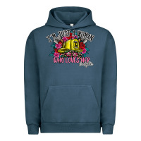 Pigment Midnight Navy im just a woman who loves her firefighter Urban Hoodie - SublimationCraftShop