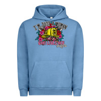 Pigment Pebble Blue im just a woman who loves her firefighter Urban Hoodie - SublimationCraftShop