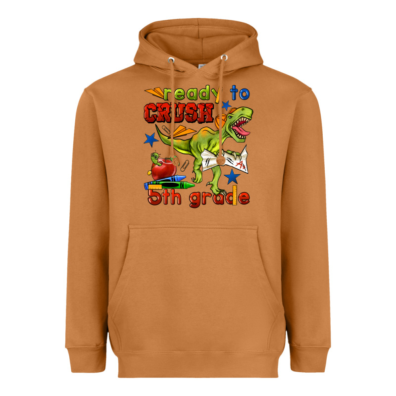 Ready To Crush 5th Grade Heavyweight Hoodie by BundleAndBundleShop | Teevron