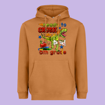 Ready To Crush 5th Grade Heavyweight Hoodie Designed By Bundleandbundleshop