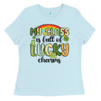 Baby Blue my class is full of lucky charms Ladies Tee - MaliasSmallBusiness