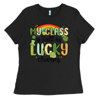 Black my class is full of lucky charms Ladies Tee - MaliasSmallBusiness