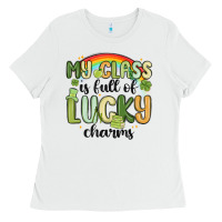 White my class is full of lucky charms Ladies Tee - MaliasSmallBusiness