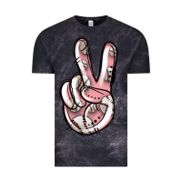 Cloud Black baseball peace sign Vintage Tee - Jasminsmagicworld