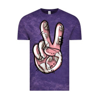Cloud Purple baseball peace sign Vintage Tee - Jasminsmagicworld