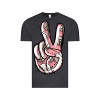 Vintage Black baseball peace sign Vintage Tee - Jasminsmagicworld