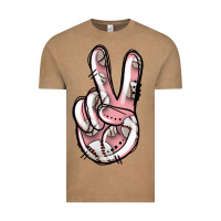 Vintage Coffee baseball peace sign Vintage Tee - Jasminsmagicworld