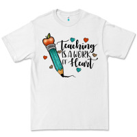 White teaching i̇s a work of heart Premium Tee - JahusDesignShop