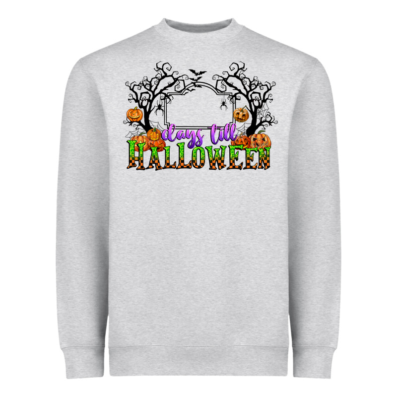 Days Till Halloween Heavyweight Sweatshirt by CowGirlArtShop | Teevron
