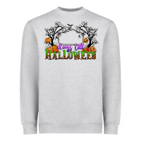 Heather Grey days till halloween Heavyweight Sweatshirt - CowGirlArtShop