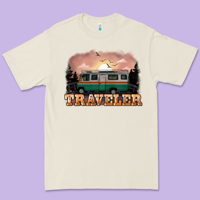 Traveler Premium Tee Designed By Nancycooperartshop
