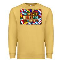 Antique Gold hispanic heritage flags Premium Sweatshirt - BundleAndBundleShop