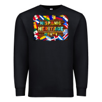 Black hispanic heritage flags Premium Sweatshirt - BundleAndBundleShop