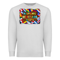 Dove Grey hispanic heritage flags Premium Sweatshirt - BundleAndBundleShop