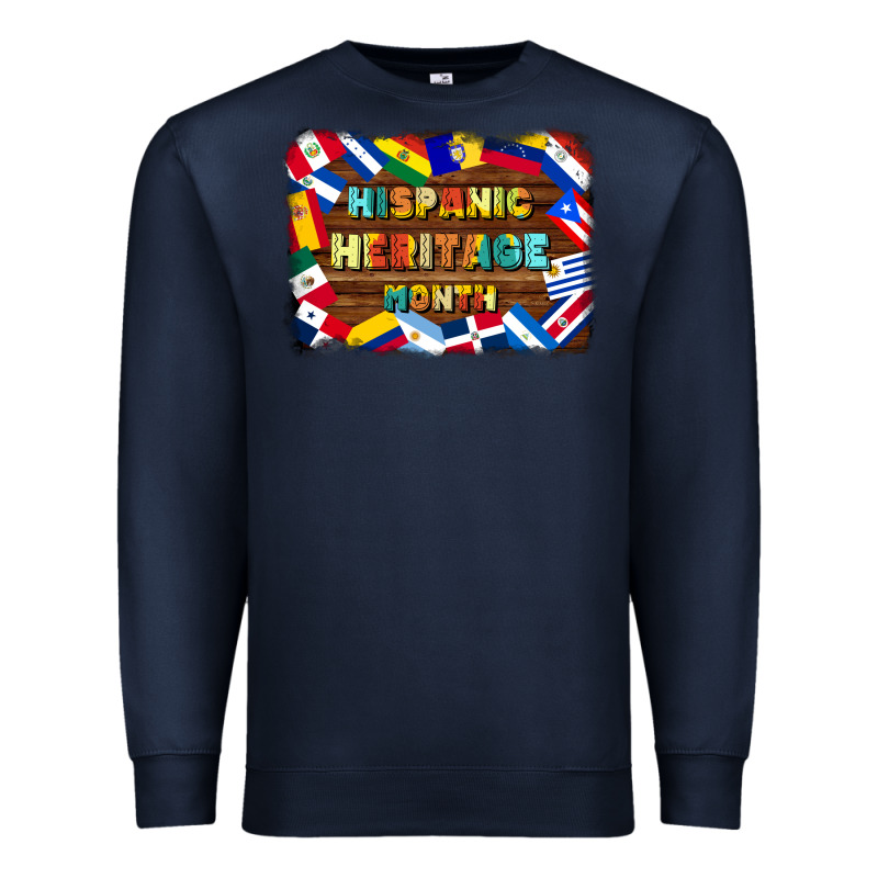 Hispanic Heritage Flags Premium Sweatshirt by BundleAndBundleShop | Teevron