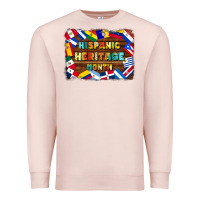 Pale Pink hispanic heritage flags Premium Sweatshirt - BundleAndBundleShop