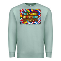 Seafoam hispanic heritage flags Premium Sweatshirt - BundleAndBundleShop