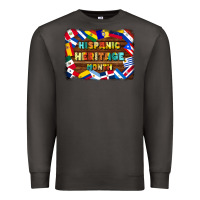 Smoke hispanic heritage flags Premium Sweatshirt - BundleAndBundleShop