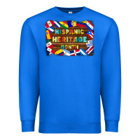 True Royal hispanic heritage flags Premium Sweatshirt - BundleAndBundleShop