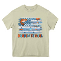 Mossy fishing lure flag keepin' it reel Heavy Core Tee - MaliasSmallBusiness