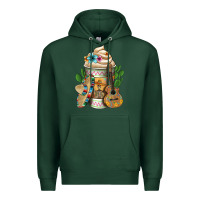 Sports Green Mexican Hot Coffee Cup Premium Hoodie - FaDigitalArtStudio