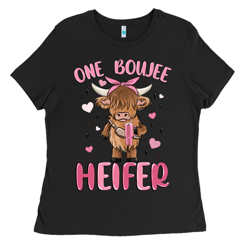 One Boujee Heifer Ladies Tee by MaliasSmallBusiness | Teevron