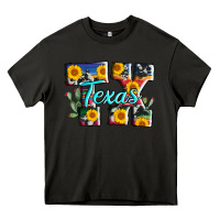 Asphalt texas tx serape sunflower cowhide Heavy Core Tee - AdoDesignShop