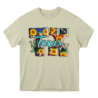 Mossy texas tx serape sunflower cowhide Heavy Core Tee - AdoDesignShop
