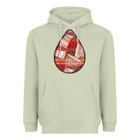 Matcha african fabric pattern teardrop earrings 3 Heavyweight Hoodie - BundleAndBundleShop