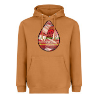 Meerkat african fabric pattern teardrop earrings 3 Heavyweight Hoodie - BundleAndBundleShop